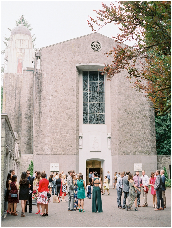 wedding at the grotto portland chapel of mary