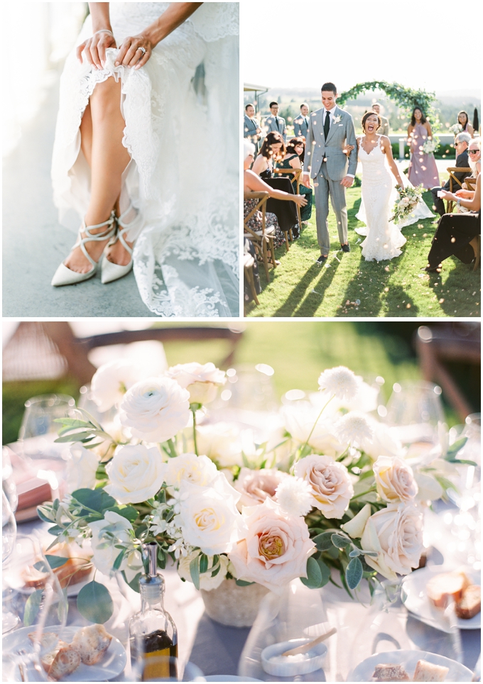 wedding photos at ponzi vineyards by sweetlife photography in oregon wine country