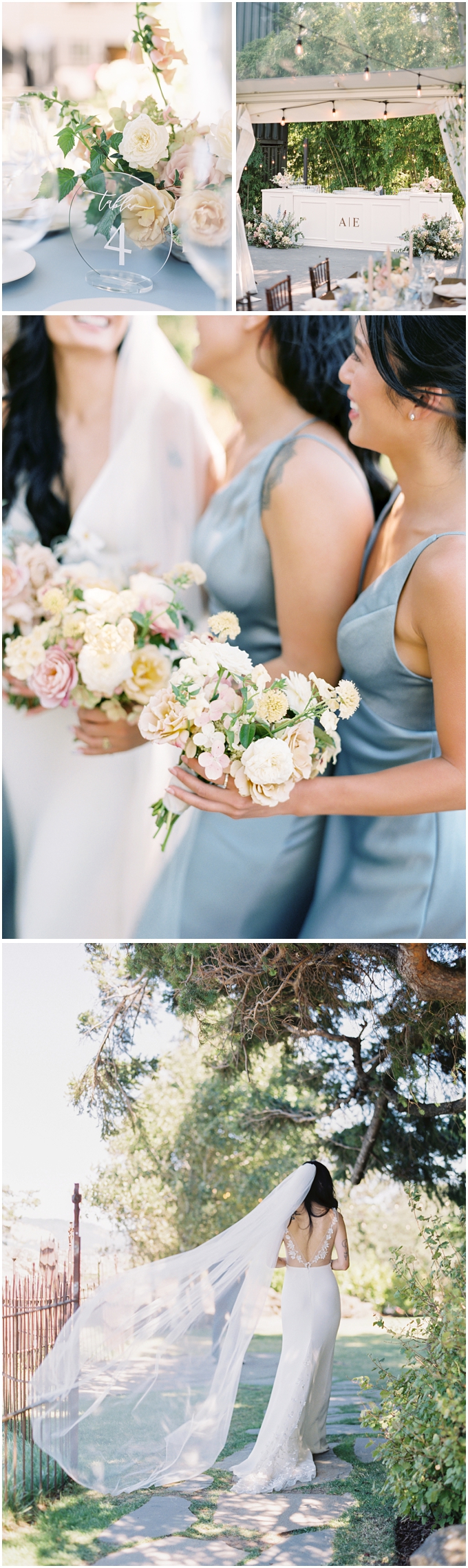 bridesmaids and wedding flowers by seventh stem